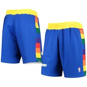 Men’s Blue Denver Nuggets NBA Swingman Shorts 1991-92